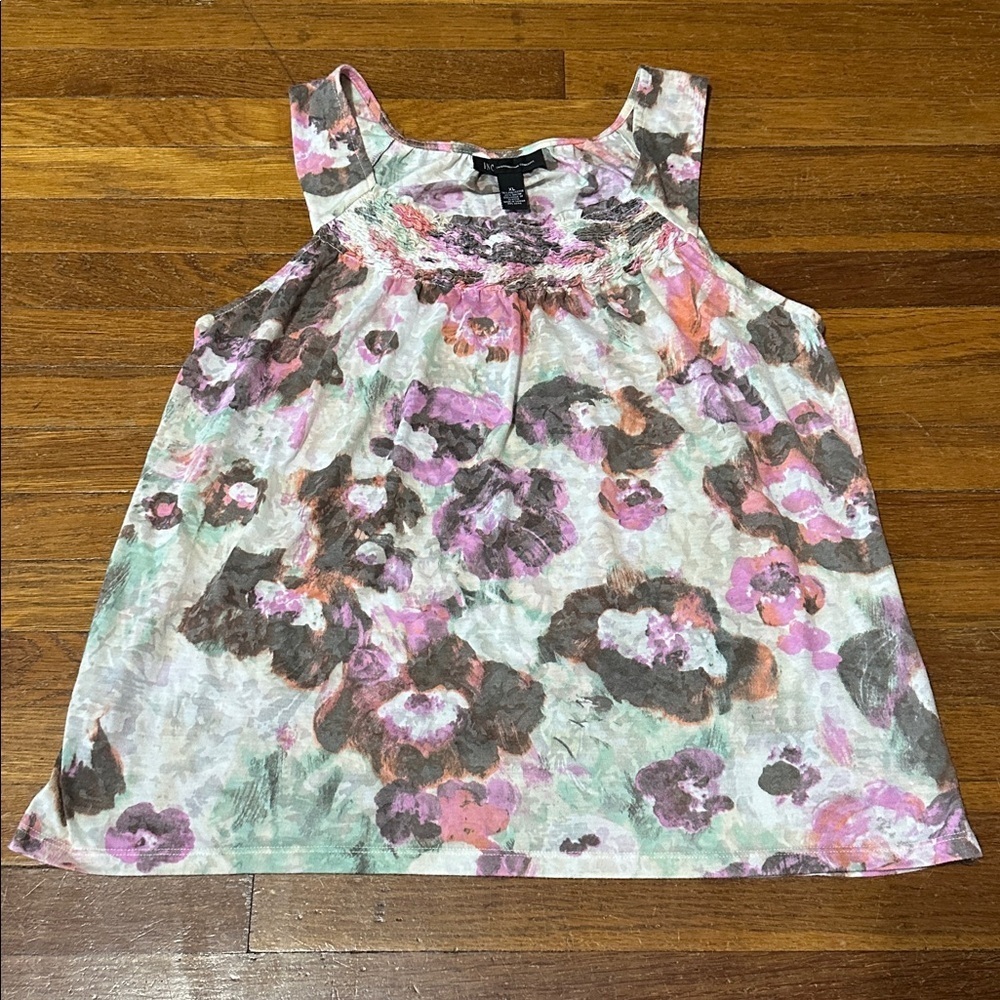 INC International Concepts Multicolor Sleeveless Top, XL